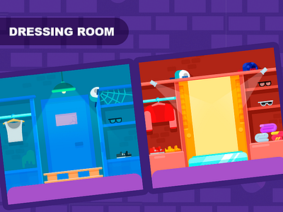 Dressing rooms game game art gamedesign gamedev gameplay partymasters