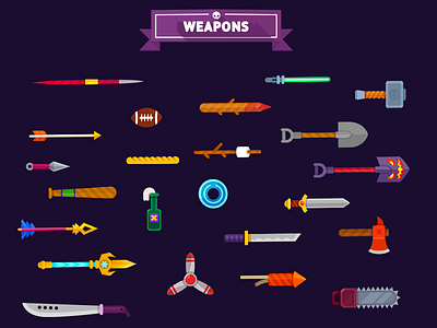 Weapons bowmasters game game art gamedesign gamedev gameplay playgendary