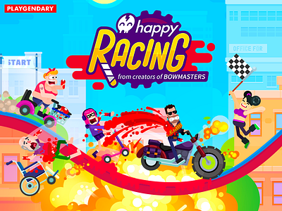 Happy Racing game game art gamedesign gamedev playgendary