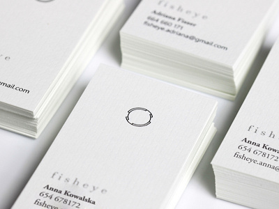 Fisheye business card brand branding busines card design graphic icon logo mark marmarka minimal paper paper texture print simple textures typography vector visual identity