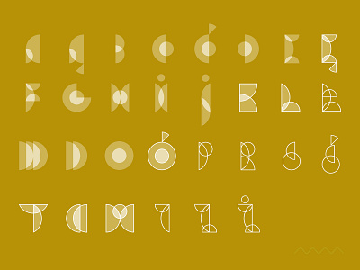 Kółko / Circle font alphabet bauhaus circle design font geometry graphic lettering marmarka minimal simple type typography vector