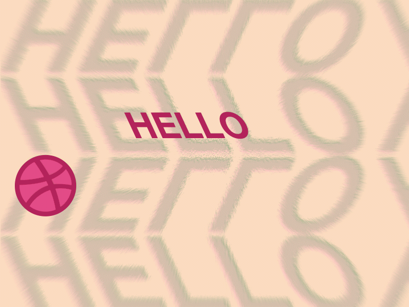 Hello Dribbble motion motion design motion graphics typography