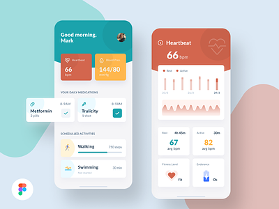 CareBridge - A Healthcare App!! android app app apps application design ios profile ui