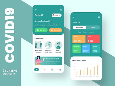 Covid 19 App UI Design Concept android android covid19 app covid19 app design covid19 app development covid19 web development design ios covid19 app ui covid19 app ux covid19 app design