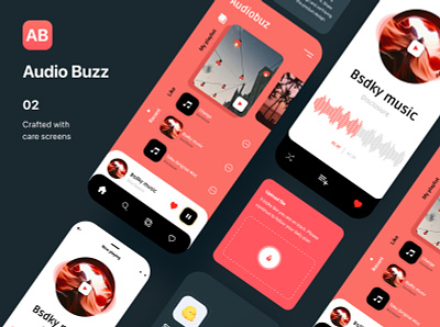 AudioBuzz - Elevating Your Sound Experience!! best music app design best music app ui music app ios music app ios development music app ui music app ux