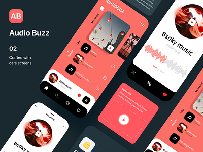 AudioBuzz - Elevating Your Sound Experience!! best music app design best music app ui music app ios music app ios development music app ui music app ux