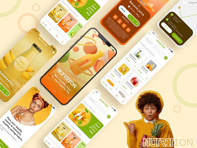 Nutrition App Concept Design android app app apps application design food app nutrition nutrition app development nutrition app ui nutrition app ux ui