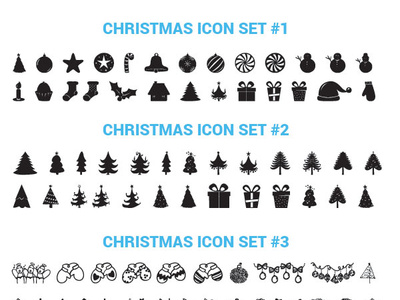 Free Vector 150+Christmas Icons