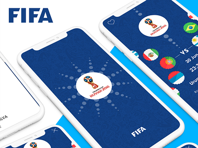 FIFA World Cup Russia 2018 App UI