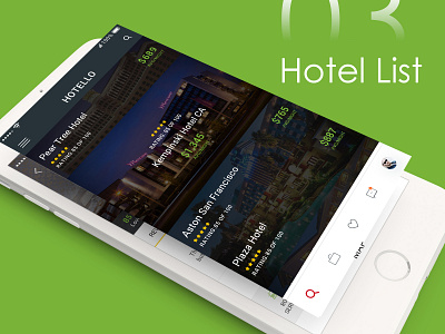 Free Hotel Booking App PSD