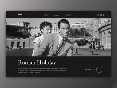 Concept main page film audrey hepburn black concept film mainpage old film retro roman holiday vintage