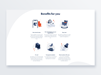 Icons Benefits for you animation app ar art augmented reality branding design flat furniture icon icons illustration interior pro create sketch ui ux vector web