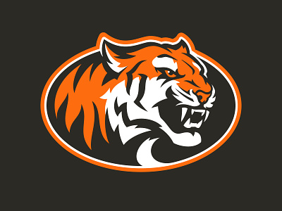 Tapp Tigers black cat design logo mascot orange sport sports tiger tigers