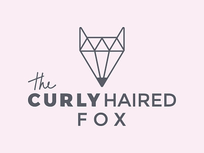 The Curly Haired Fox branding fox jewelry logo mark