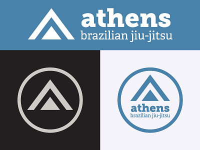 Athens Bjj Logo athens badge bjj brand brazilian design gym jitsu jiu logo mark mma