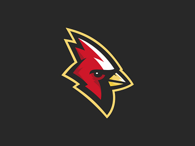 Elementary School - Cardinal Mascot athletic bird branding cardinal character design illustration mascot red school sports wing