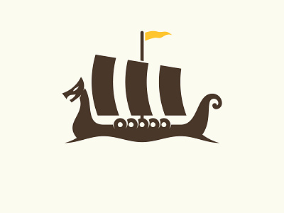 Viking Ship badge brand branding graphic design icon identity logo mark school ship viking vintage