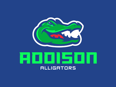 Addison Alligators alligator branding croc crocodile gator logo school sport sports sports branding sports logo