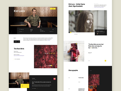 Musicdata artist landing page generator - Kid Loco