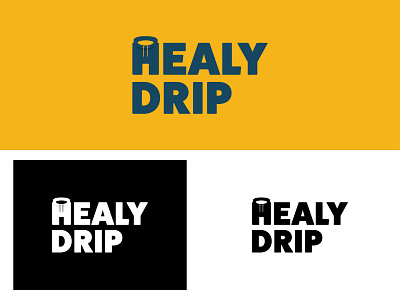 Healy Drip Logo brand identity branding branding design daily art dribbble flat logo logodesign practice vector