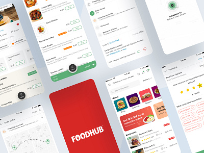 Foodhub app_ Volume 1 branding daily art design dribbble flat foodapp orderingapp practice sketch ui ux