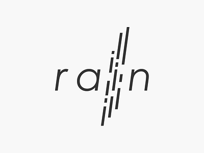 rain wordmark clean design flat logo rain rainfall rainy simple typography vector water wordmark