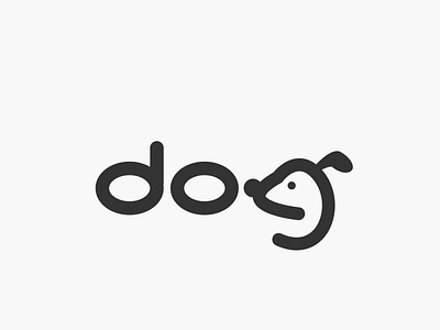 cute dog logo wordmark