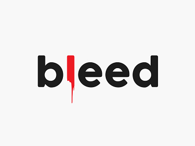 bleed wordmark bleed clean design flat illustration logo red simple typography vector wordmark