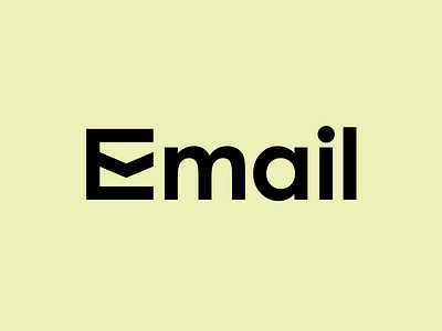 Email wordmark clean design email flat logo simple typography vector wordmark