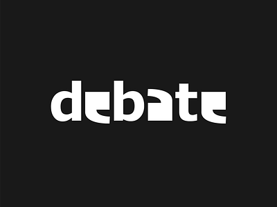 Debate wordmark