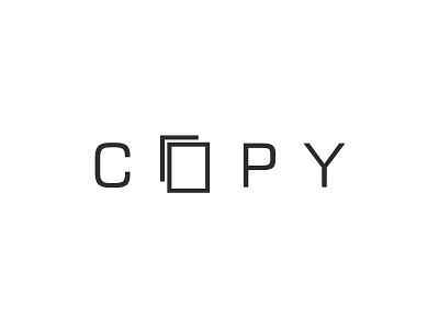 copy wordmark clean copy design flat logo logotype simple typography vector wordmark