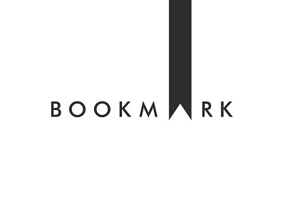 bookmark wordmark bookmark bookmarks clean design flat logo logotype simple typography vector wordmark