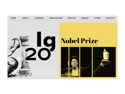 Redesign of the Ig Nobel Prize Website - Revolutionary Ig