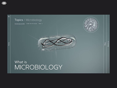 Evolutionary Design - Exploring the Microscopic World animation app design article branding design flying graphic design illustration microbe microbiology natural science redesign science ui uidesign ux ux ui uxdesign web design website design