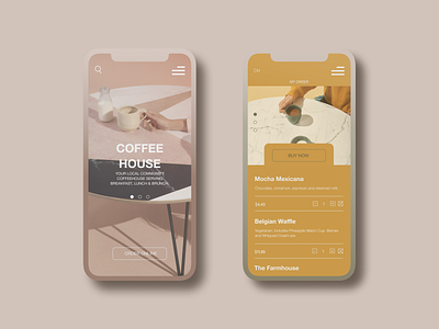 Mobile application for coffee shop app application design coffee coffee house coffee shop delivery delivery app mobile app mobile app design pandemic