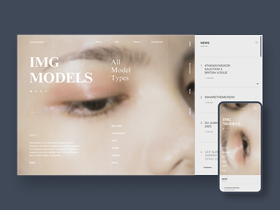 IMG Models Redesign | Model Management | Redesign android animation app app design app interaction code coding design education interaction interface ios it lesson motion platform ui uidesign ux uxdesign