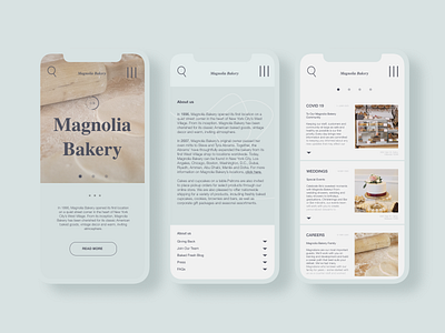 Magnolia Bakery Redesign bakery homepage mobile app mobile design redesign shop uidesign uxdesign website design