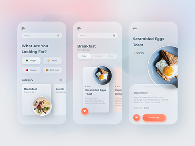 Food delivery app Design