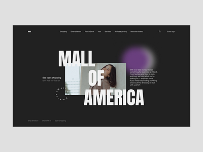 The Mall of America Redesign america homepage mall redesign shopping uidesign uxdesign website design