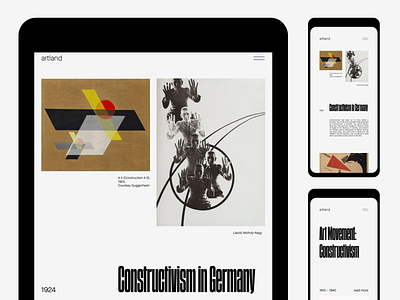 🎨 Constructivism Website Design - Exploring