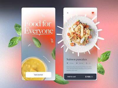 Food for Everyone branding cuisine delivery different dishes food goodies healthy food logo mobile motion graphics restaurant ui uidesign website design