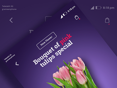 UI design (Tulips Bouquet)