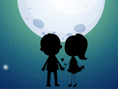 Love Couple digital arts flat illustration vector vector design