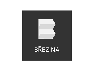 BREZINA ENCLOSED architect architecture b blocks blocky icon letter b logo logotype minimal simple