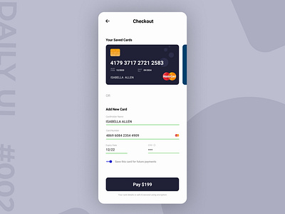 Credit Card Checkout Page - Daily UI #002