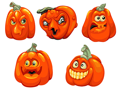 pumpkin design flat icon illustration illustrator minimal vector