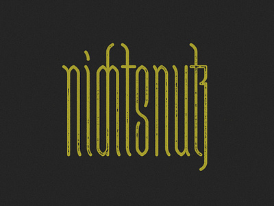 nichtsnutz blackletter ligatures typography vector