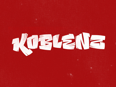 Koblenz logo typography vector