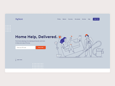 ByNext Homepage Animation animation design fireart fireart studio interaction motion motion design ui