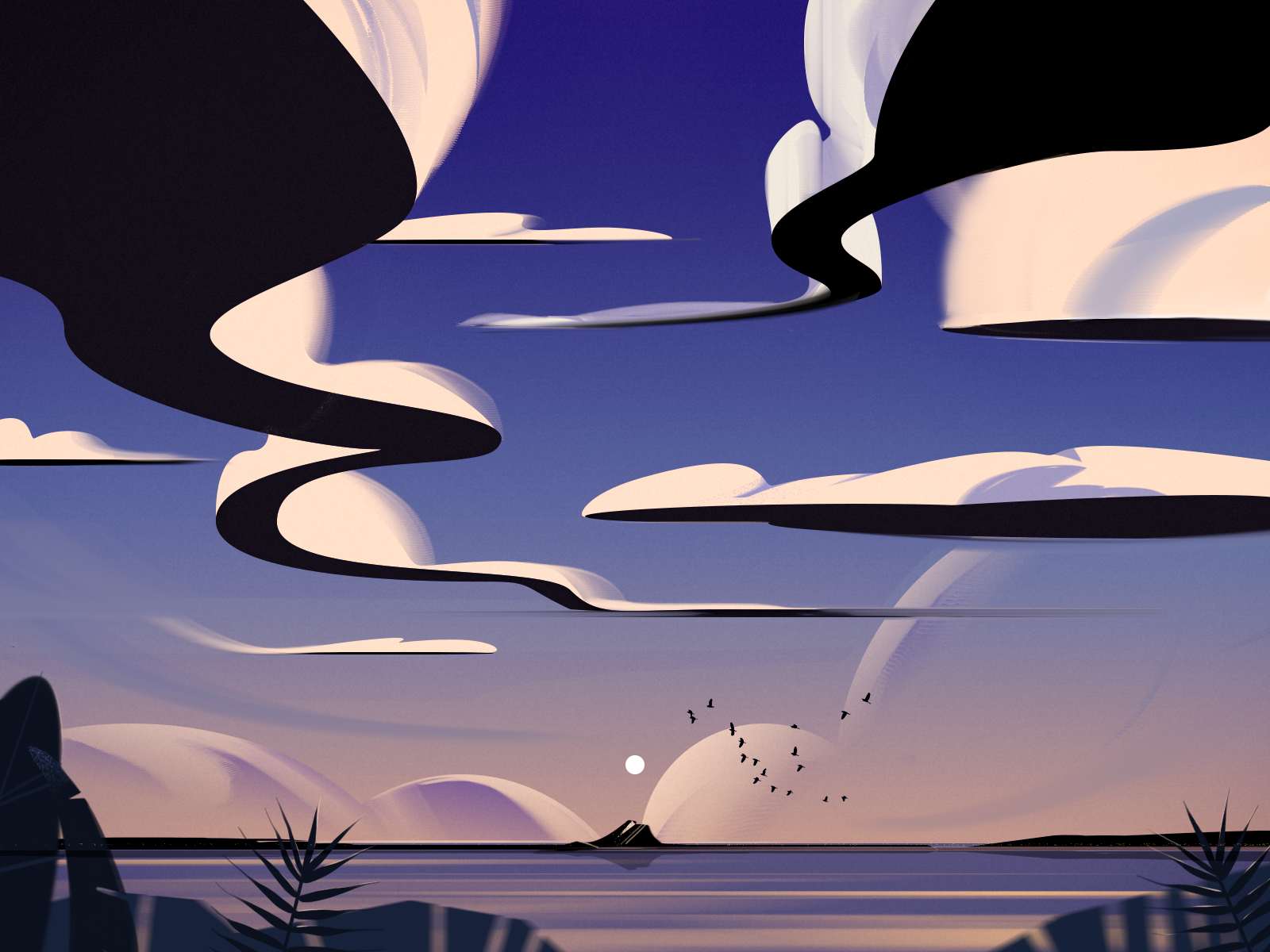 Dramatic Clouds By Yuliia Dobrokhod For Fireart Studio On Dribbble